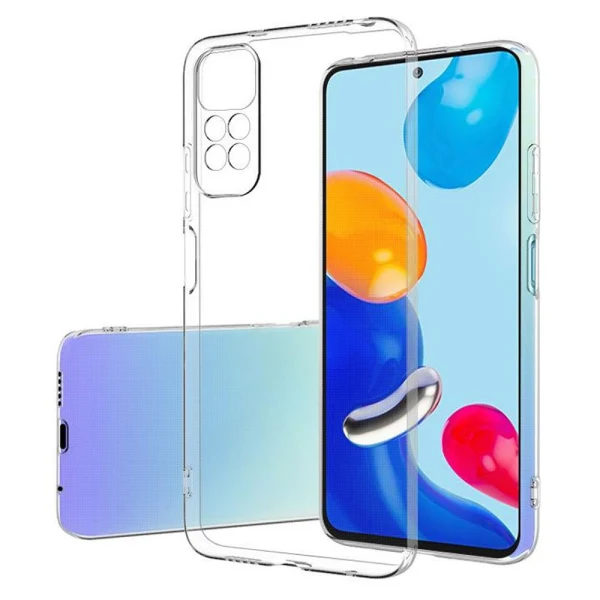 Силиконов кейс MBX 1.8-2mm, За Xiaomi Redmi Note 11/11S, Прозрачен