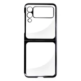Миниатюра: Пластмасов прозрачен кейс MBX с кант, За Samsung Galaxy Z Flip3 5G, Черен