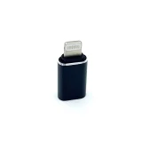 Миниатюра: Преходник адаптер USB-C към Lightning, Maxlife, Черен