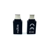 Миниатюра: Преходник адаптер USB 3.0 към USB-C, Maxlife, Черен