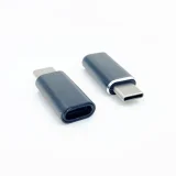 Миниатюра: Преходник адаптер Lightning към USB-C, Maxlife, Черен