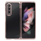 Миниатюра: Пластмасов прозрачен кейс MBX с кант, За Samsung Galaxy Z Fold3 5G, Розово-златен