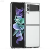 Миниатюра: Пластмасов кейс MBX със силиконова рамка, За Samsung Galaxy Z Flip3 5G, Прозрачен