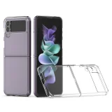 Миниатюра: Пластмасов кейс MBX със силиконова рамка, За Samsung Galaxy Z Flip3 5G, Прозрачен