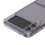 Миниатюра: Пластмасов кейс MBX със силиконова рамка, За Samsung Galaxy Z Flip3 5G, Прозрачен