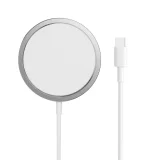 Миниатюра: Безжично зарядно устройство BWOO WL-12 PD MagSafe, 15W, Бяло