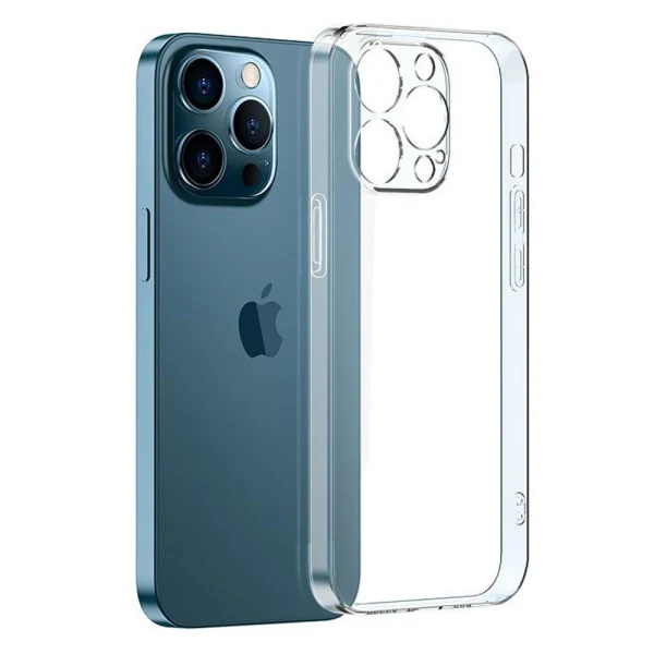 Силиконов кейс MBX Jelly 1.5mm, За iPhone 13 Pro (6.1), Прозрачен