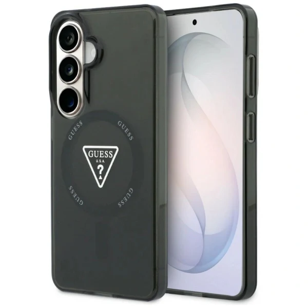 Оригинален кейс Guess IML Gradient Triangle MagSafe за Samsung Galaxy S26, черен