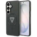 Миниатюра: Оригинален кейс Guess IML Gradient Triangle MagSafe за Samsung Galaxy S26, черен