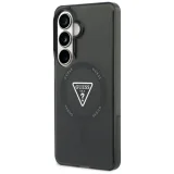 Миниатюра: Оригинален кейс Guess IML Gradient Triangle MagSafe за Samsung Galaxy S26, черен