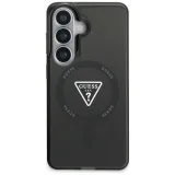 Миниатюра: Оригинален кейс Guess IML Gradient Triangle MagSafe за Samsung Galaxy S26, черен