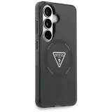 Миниатюра: Оригинален кейс Guess IML Gradient Triangle MagSafe за Samsung Galaxy S26, черен