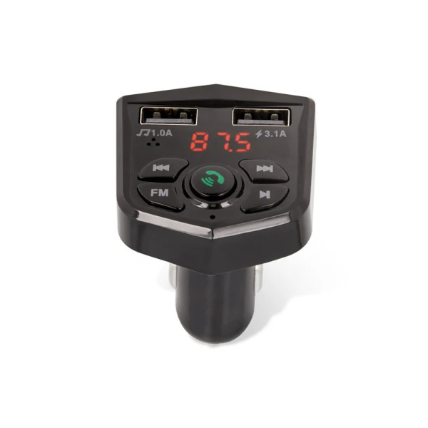 FM Трансмитер за кола Maxlife MXFT-02 с блутут, Черен