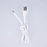 Миниатюра: Кабел USB - Micro USB, Maxlife MXUC-04 1м в кутия 3A с подсилени конектори, Бял