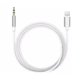 Миниатюра: Кабел AUX bSmart, Lightning към мъжко 3.5мм, Бял
