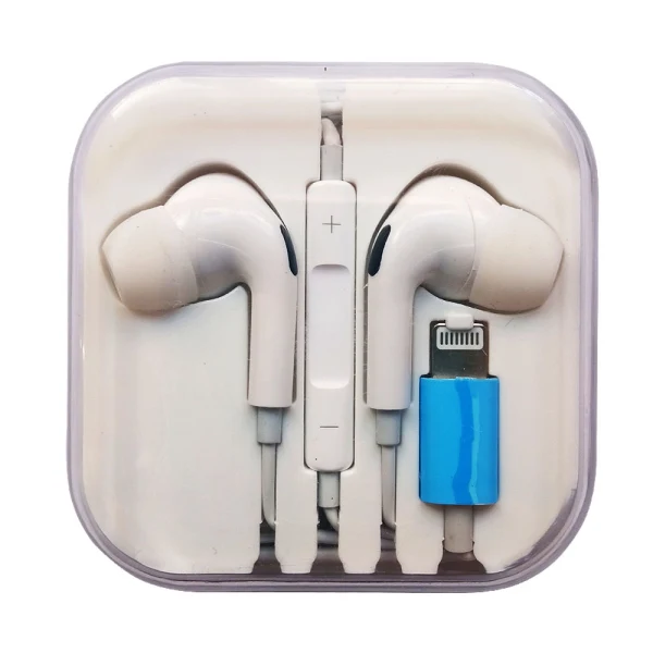 Слушалки HF за iPhone Pro Lightning bluetooth HQ, Бели