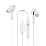 Миниатюра: Слушалки HF за iPhone Pro Lightning bluetooth HQ, Бели
