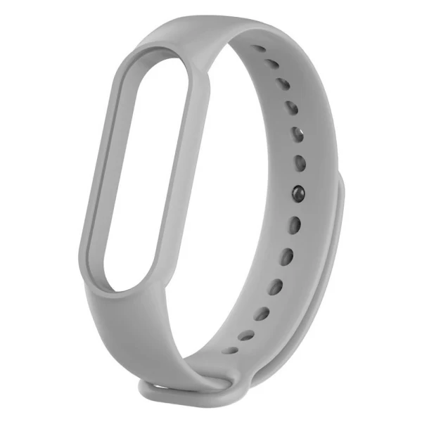 Силиконова каишка bSmart за смарт гривна Xiaomi Mi Band 3/4, Сива