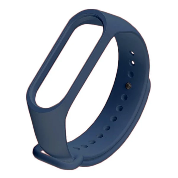 Силиконова каишка bSmart за смарт гривна Xiaomi Mi Band 3/4, Тъмносиня