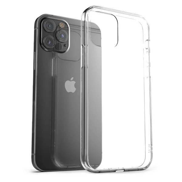 Силиконов кейс MBX 1.8-2mm, За iPhone 12/12 Pro (6.1), Прозрачен