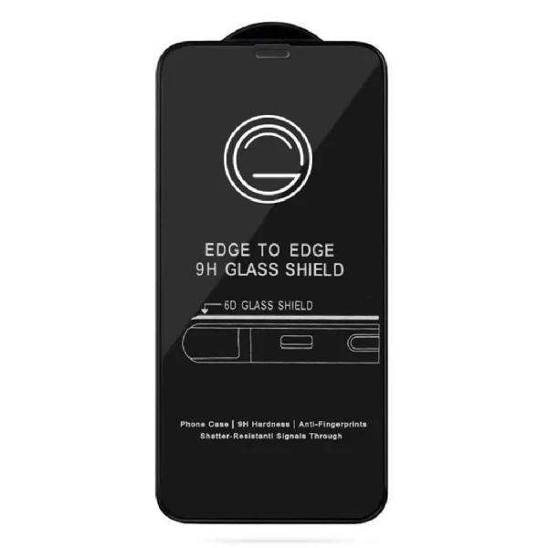 Стъклен протектор MBX 5D Slim с цяло лепило, За Xiaomi Redmi 9, Черен