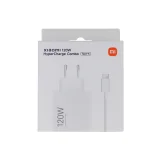Миниатюра: Оригинално зарядно устройство комплект Xiaomi, 120W, 6A, 1 x USB-A с USB-C кабел, BHR9462EU, Бял