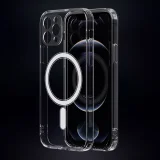 Миниатюра: Кейс MBX Anti Shock 1,5 mm Mag case с отвори за камерите, За iPhone 16 Pro (6.3), Прозрачен