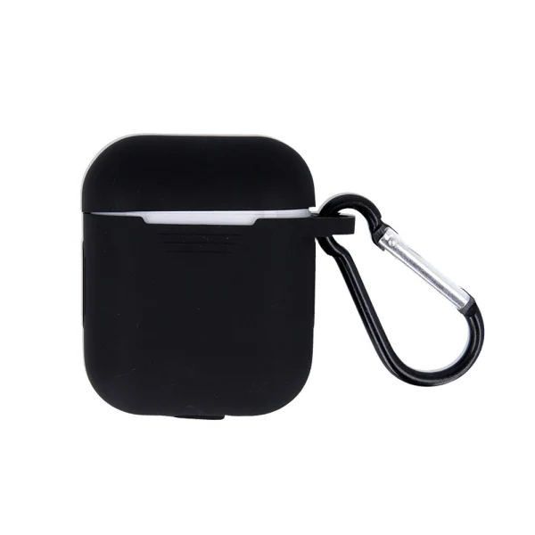 Калъф силиконов за Airpods 1/2 слушалки bSmart, Черен