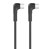 Миниатюра: Кабел USB-C - USB-C ъглов, Maxlife MXUC-09 1м 60W, Черен