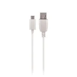 Миниатюра: Кабел USB-A - USB-C, Maxlife 1м в кутия 3A, Бял