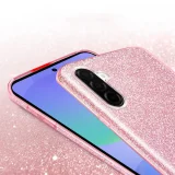 Миниатюра: Силиконов кейс bSmart Glitter 3в1 за Samsung Galaxy A56 / A36 розов