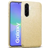 Миниатюра: Силиконов кейс bSmart Glitter 3в1 за Samsung Galaxy A56 / A36 златист