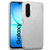 Миниатюра: Силиконов кейс bSmart Glitter 3в1 за Samsung Galaxy A17 сребрист