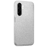 Миниатюра: Силиконов кейс bSmart Glitter 3в1 за Samsung Galaxy A17 сребрист