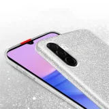 Миниатюра: Силиконов кейс bSmart Glitter 3в1 за Samsung Galaxy A17 сребрист