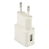 Миниатюра: Зарядно устройство адаптер USB, HQ 220V, Бял/Черен