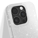 Миниатюра: Силиконов кейс bSmart Glitter 3в1 за iPhone 17 Pro Max/ 18 Pro Max сребрист