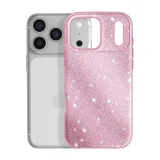 Миниатюра: Силиконов кейс bSmart Glitter 3в1 за iPhone 17 Pro Max/ 18 Pro Max розов