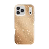 Миниатюра: Силиконов кейс bSmart Glitter 3в1 за iPhone 17 Pro Max/ 18 Pro Max златист