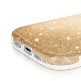 Миниатюра: Силиконов кейс bSmart Glitter 3в1 за iPhone 17 Pro Max/ 18 Pro Max златист