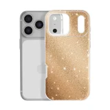 Миниатюра: Силиконов кейс bSmart Glitter 3в1 за iPhone 17 Pro Max/ 18 Pro Max златист