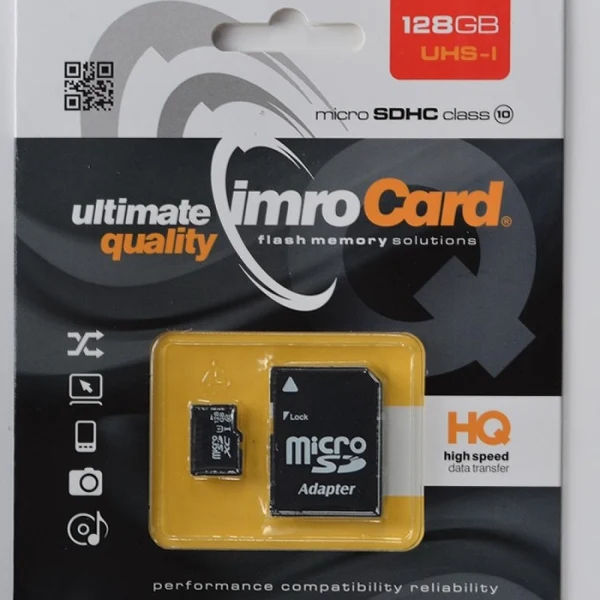Карта памет Micro SD 128GB, (Class 10), Imro