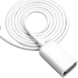 Миниатюра: Кабел AUX MBX, Женско USB Към 3.5мм жак, Бял