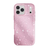 Миниатюра: Силиконов кейс bSmart Glitter 3в1 за iPhone 17 Pro / 18 Pro розов