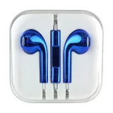 Миниатюра: Слушалки HF за iPhone 3.5 mm в кутия, Сини
