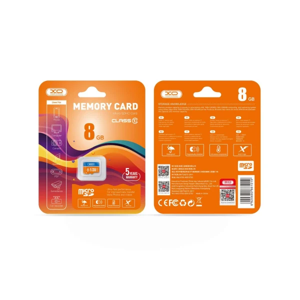 Карта памет Micro SD 8GB, (Class 10), XO