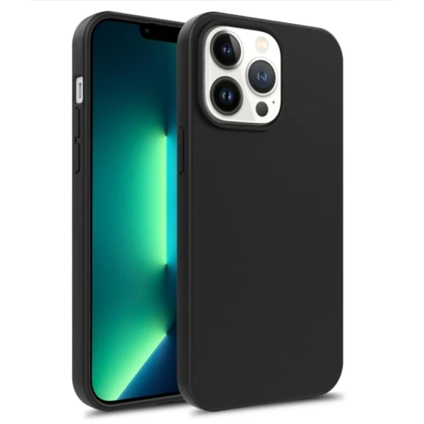 Силиконов кейс bSmart Silicone Soft Cover, За iPhone 15 Plus (6.7), Черен