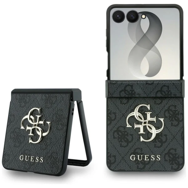 Оригинален кейс Guess Big 4G Logo, За Samsung Galaxy Z Flip8, Черен