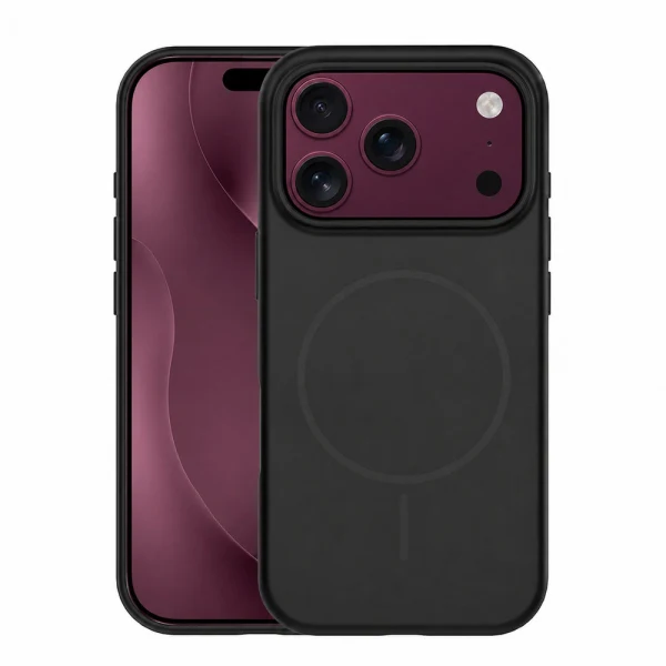 Силиконов калъф Thin Mag за iPhone 17 Pro Max / 18 Pro Max 6.9" черен