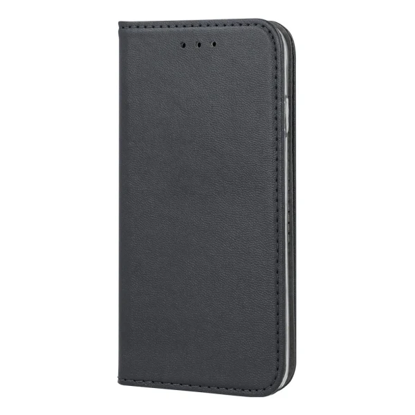 Калъф тефтер флип bSmart Magnetic Book страничен, За Motorola Moto G86, Черен